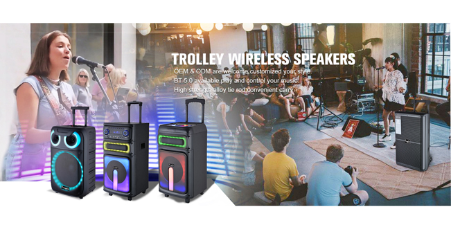  trolley active speakers